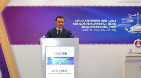 AYM Başkanı Zühtü Arslan: 'Hiç bir ulusal insan hakları mahkemesinin önünde bu kadar başvuru yok'
