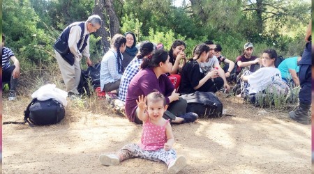 Ayvalık’ta 35 mülteci yakalandı
