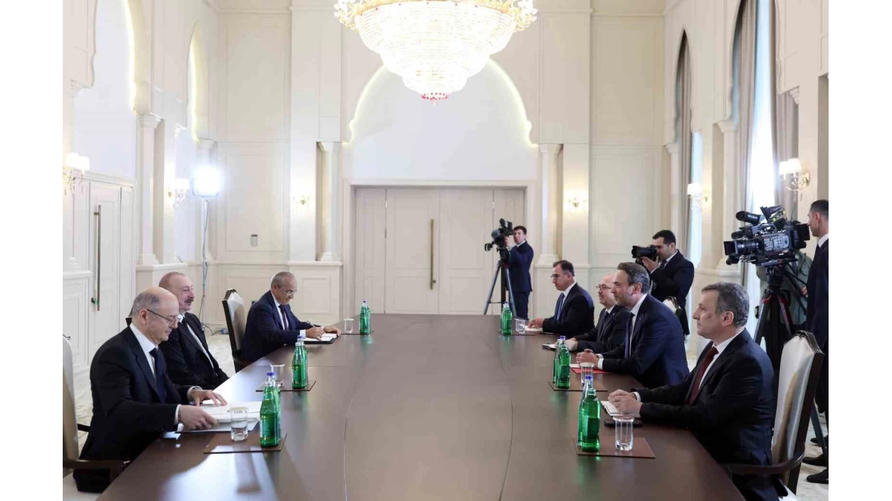 Bakan Bayraktar, Aliyev tarafından kabul edildi