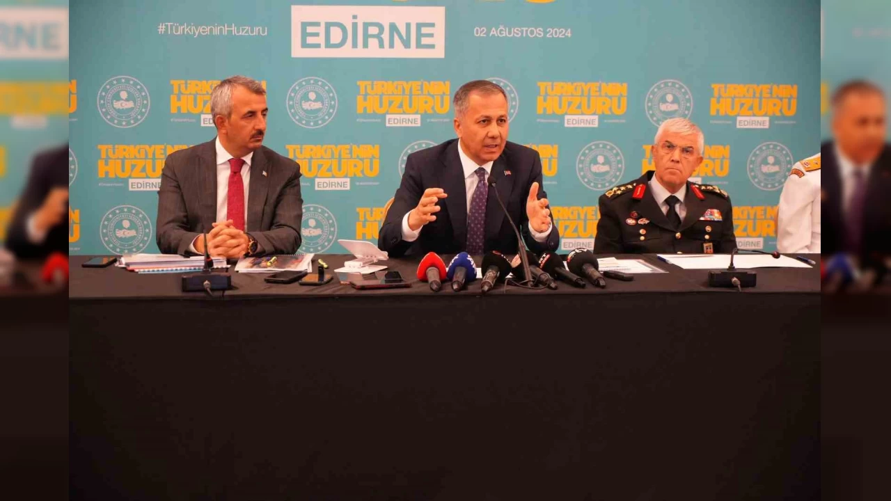 Bakan Yerlikaya: 'Edirne göç rotası olmaktan çıktı'