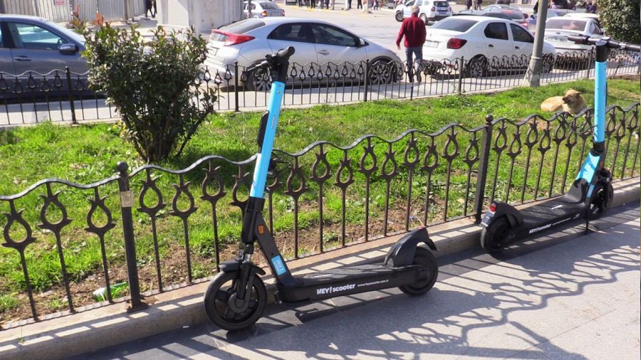 Band�rma'da e-scooterler hizmete girdi