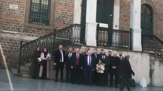 BTP heyeti, Atatürk'ün hutbe okuduğu Zağnos Paşa Camii'ni ziyaret etti
