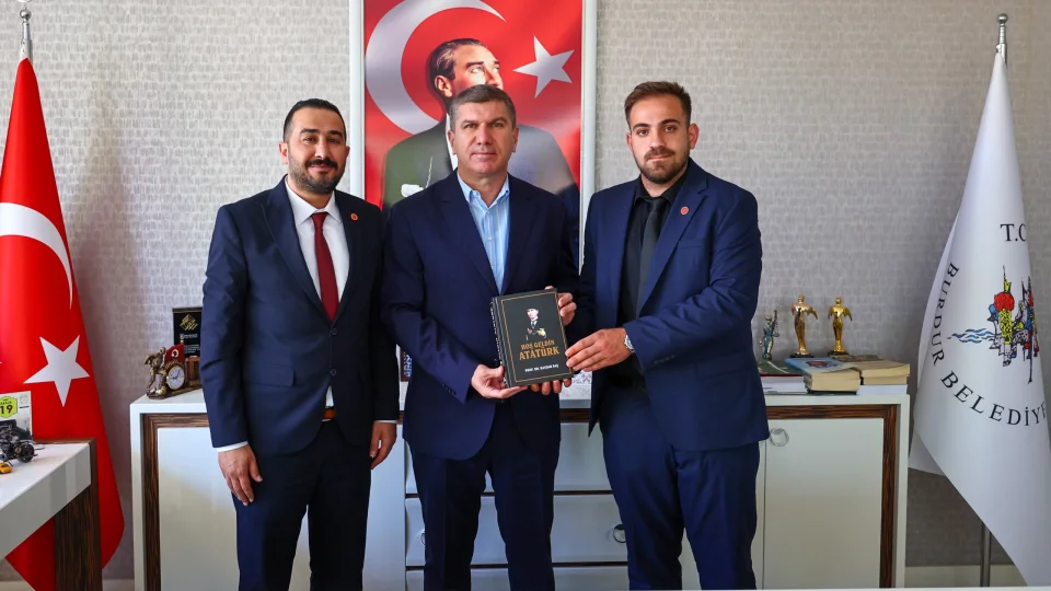BTP heyetinden Burdur Belediye Ba�kan� Ali Orkun Ercengiz�e ziyaret