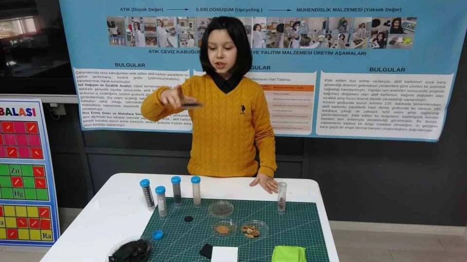 Ceviz kabuğundan yalıtım malzemesi geliştirdi