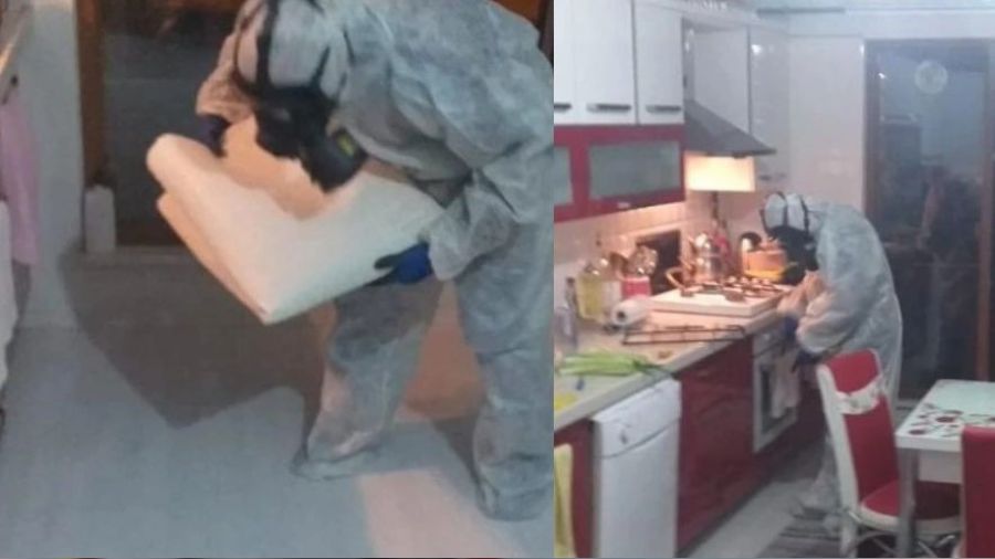Civalı ateş ölçer kırıldı, ev karantinaya alındı