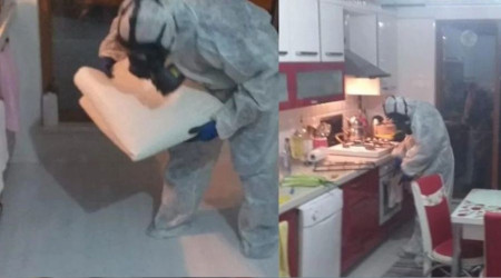 Civalı ateş ölçer kırıldı, ev karantinaya alındı