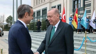 Cumhurba�kan� Erdo�an, Mi�otakis'i kabul etti