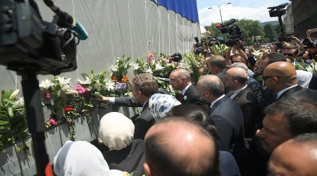 Erdoğan, Srebrenitsa törenine katıldı