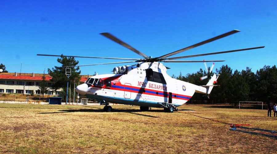 D�nyan�n en b�y�k yang�n s�nd�rme helikopteri Mu�la'da 