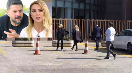 Ece Erken öldürülen eşinin davasına katılmak için adliyeye geldi