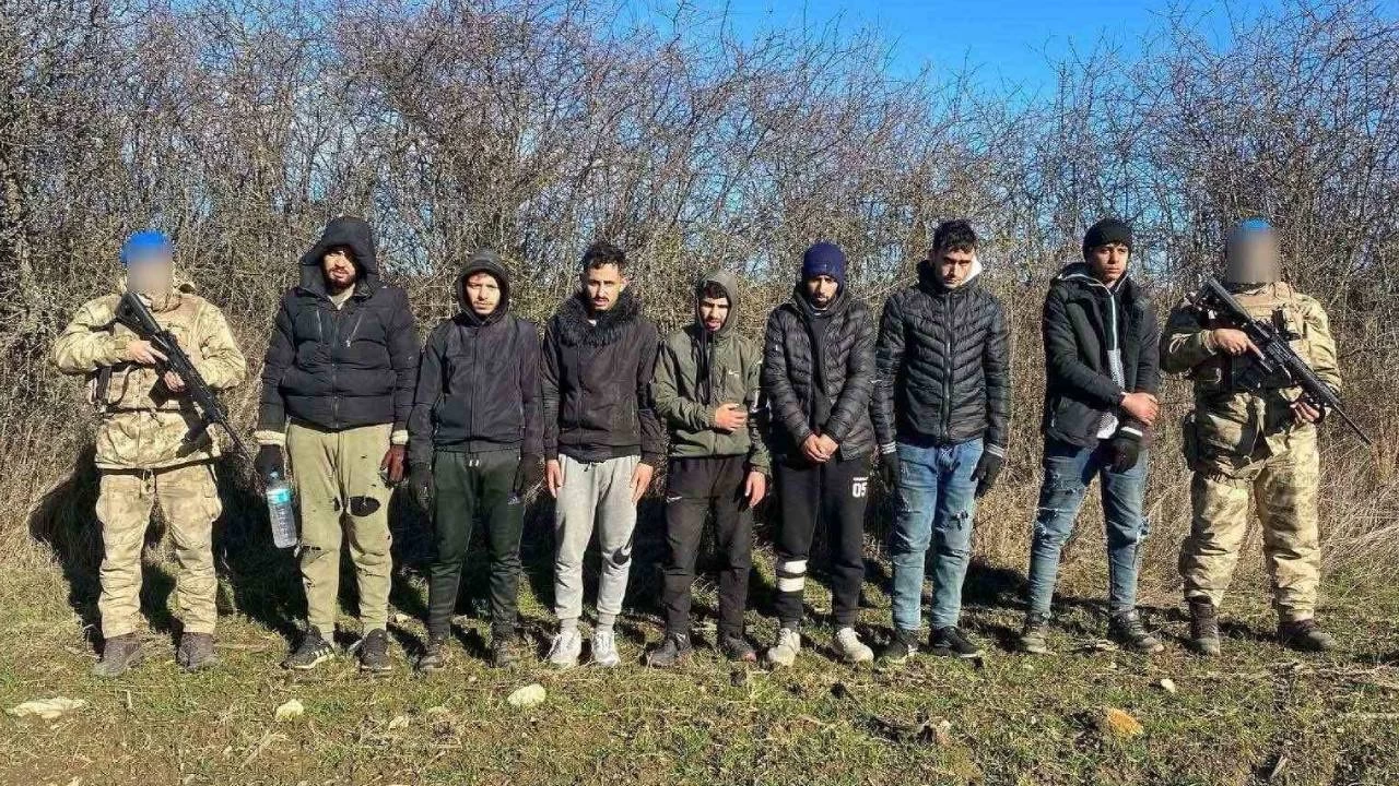 Edirne'de 160 göçmen ve 6 organizatör yakalandı