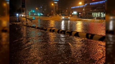 Edirne’de kuvvetli sağanak