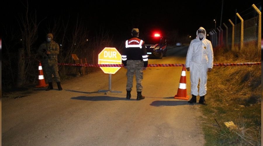Elaz��'da bir k�y karantinaya al�nd�