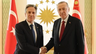 Erdoğan, ABD Dışişleri Bakanı Blinken'i Vahdettin Köşkü'nde kabul etti