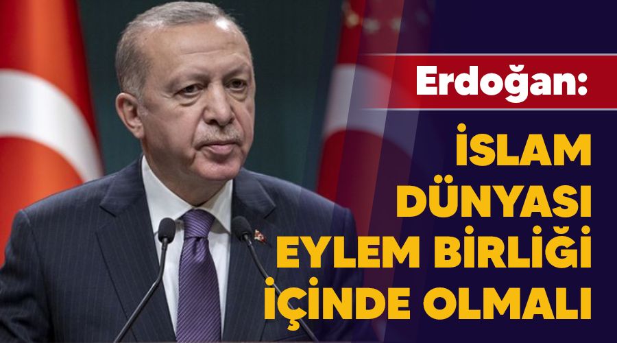 Erdo�an: �slam d�nyas� eylem birli�i i�inde olmal�