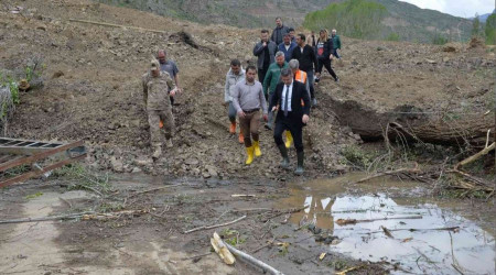 Erzurum'da heyelan nedeniyle 10 ev boþaltýldý