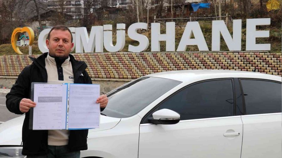 Evinden 750 kilometre uzakta trafik cezası yedi