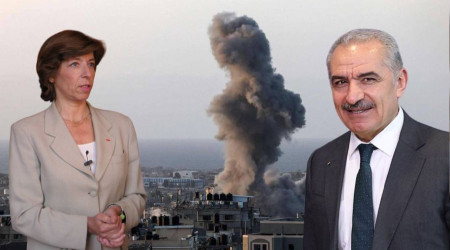 Fransa Dışişleri Bakanı, Filistin Başbakanı Iştiyye ile Paris'te görüştü