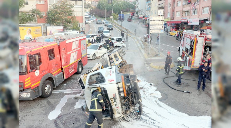 Freni patlayan vinç dehşet saçtı