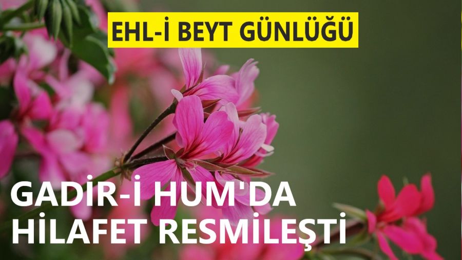 Gadir-i Hum�da hilafet resmile�ti