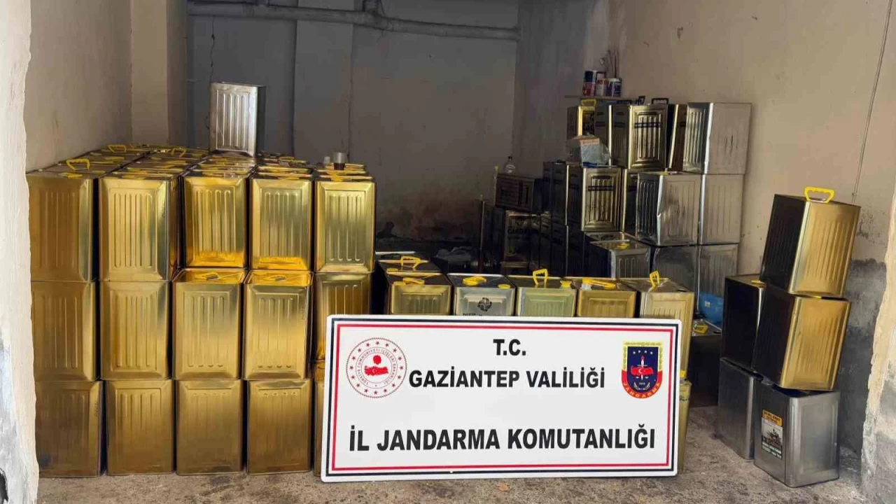 Gaziantep'te 1,5 milyon lira değerinde sahte zeytinyağı ele geçirildi