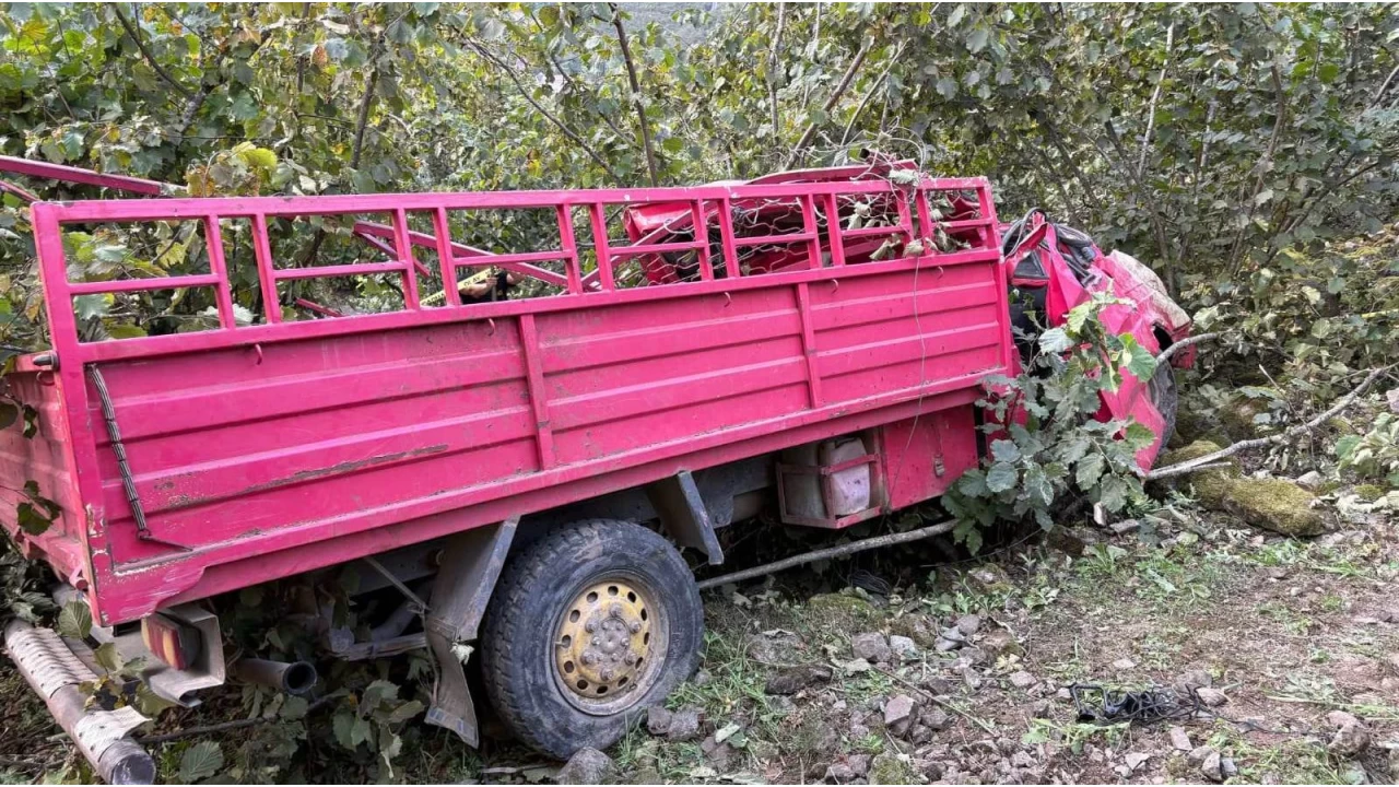  Giresun'da feci kaza