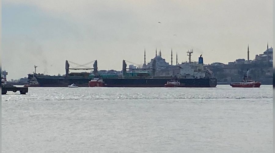 Haydarpaşa Limanı açıklarında karaya oturan gemi kurtarıldı