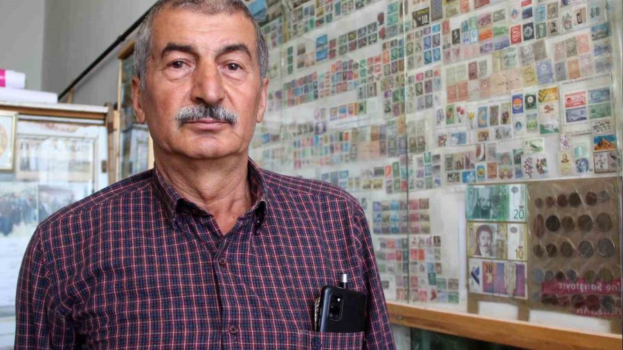 Hevesle başladı, 43 yılda 2 bin pul topladı