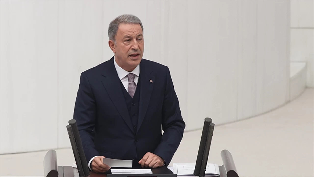 Hulusi Akar'dan snr tesi operasyon aklamas: Terristleri takip etmek durumundaydk