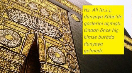 Hz. Ali, Kâbe’de dünyaya geldi
