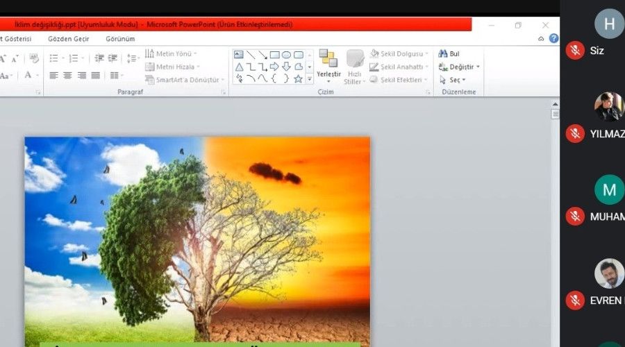 �klim de�i�iminin bitkiler �zerine etkisi semineri ger�ekle�ti