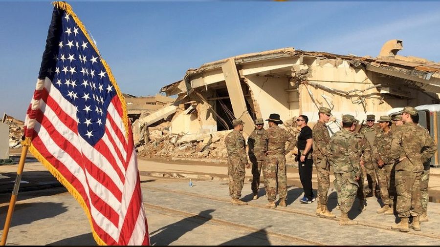 Irak'ta ABD askerlerinin bulunduu sse saldr