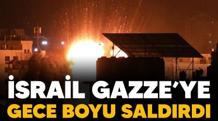srail Gazze'ye gece boyu saldrd