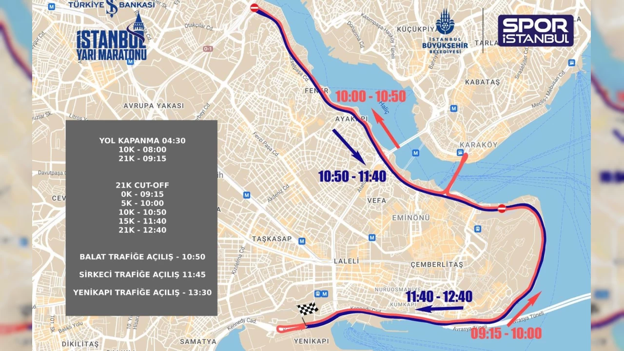 �stanbul'da 'yar� maraton' ��leni