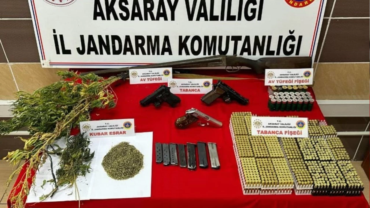 Jandarmadan uyuturucu ve kaak silah operasyonu