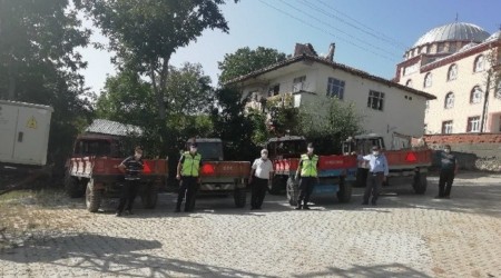 Jandarma'dan zirai araç ve traktör denetimi