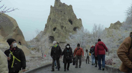 Kapadokya'yı 'sis' esir aldı