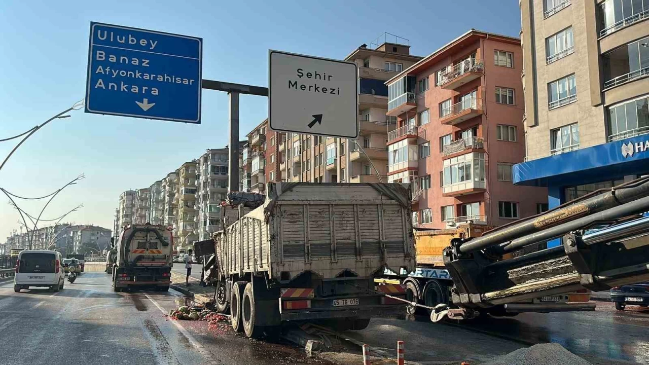 Karpuz ykl kamyonun srcs hayatn kaybetti