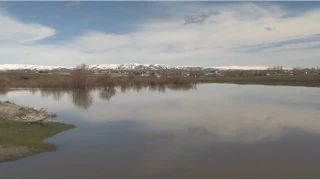 Kars �ay� ta�t�: A�a�lar sular alt�nda kald�