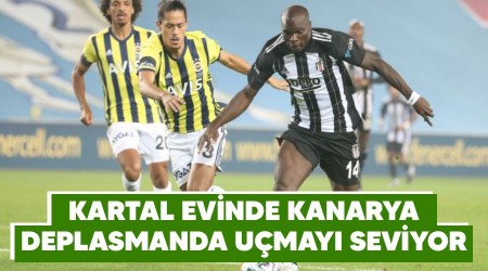 Kartal evinde Kanarya deplasmanda uçmayı seviyor