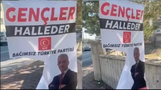 Kayseri’de BTP afişini yırttılar, Bakırköy’de BTP afişini söküp AKP afişi astılar