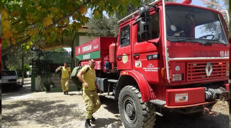 Kazda�lar�'nda yang�n alarm seviyesi k�rm�z�ya y�kseltildi