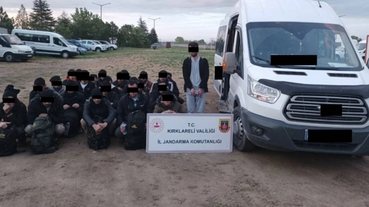 Kırklareli'nde 45 kaçak göçmen yakalandı