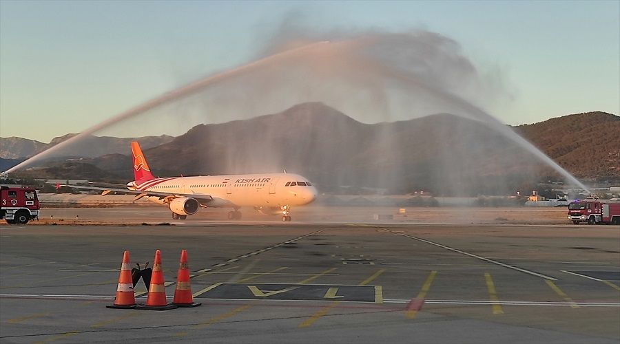 "Kish Air" Gazipaşa-Alanya’ya ilk kez sefer gerçekleştirdi