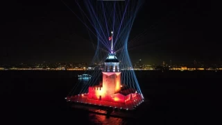 Kz Kulesi ve stanbul Boaz havadan grntlendi