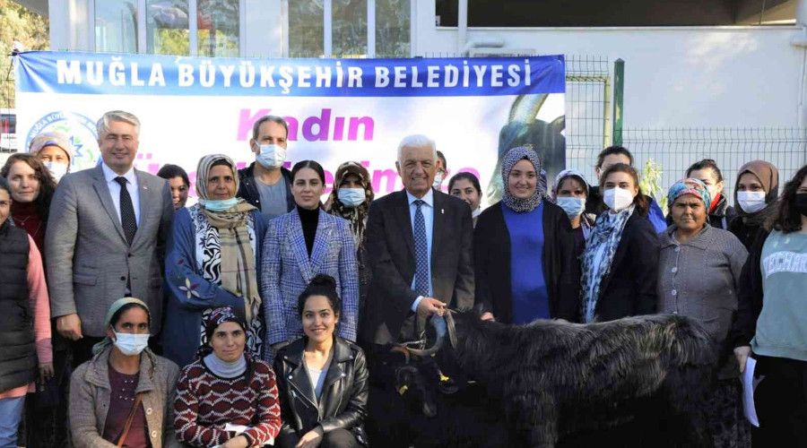 Köyceğizli kadın çiftçilere kıl keçisi desteği