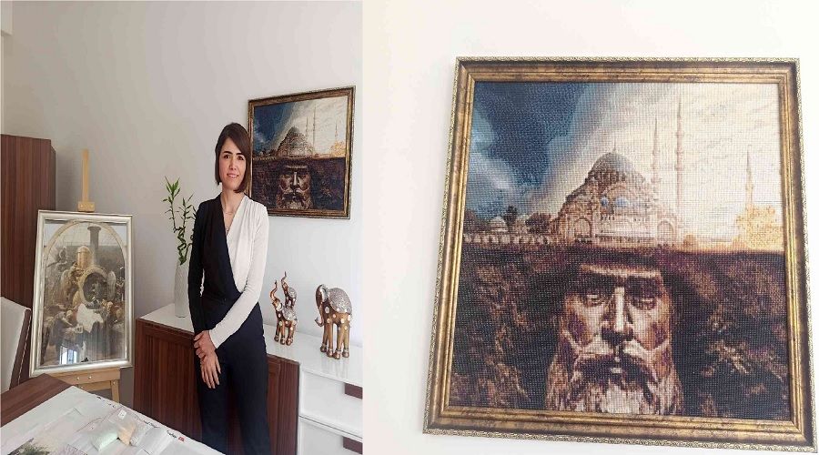 Kristal ta�lardan tablo