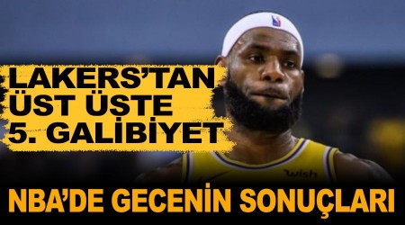 Lakers'tan üst üste 5. galibiyet