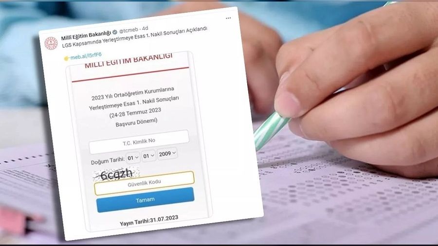 LGS yerleştirmeye esas 2. nakil sonuçları açıklandı