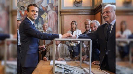 Macron kaybediyor Yeiller ykselite